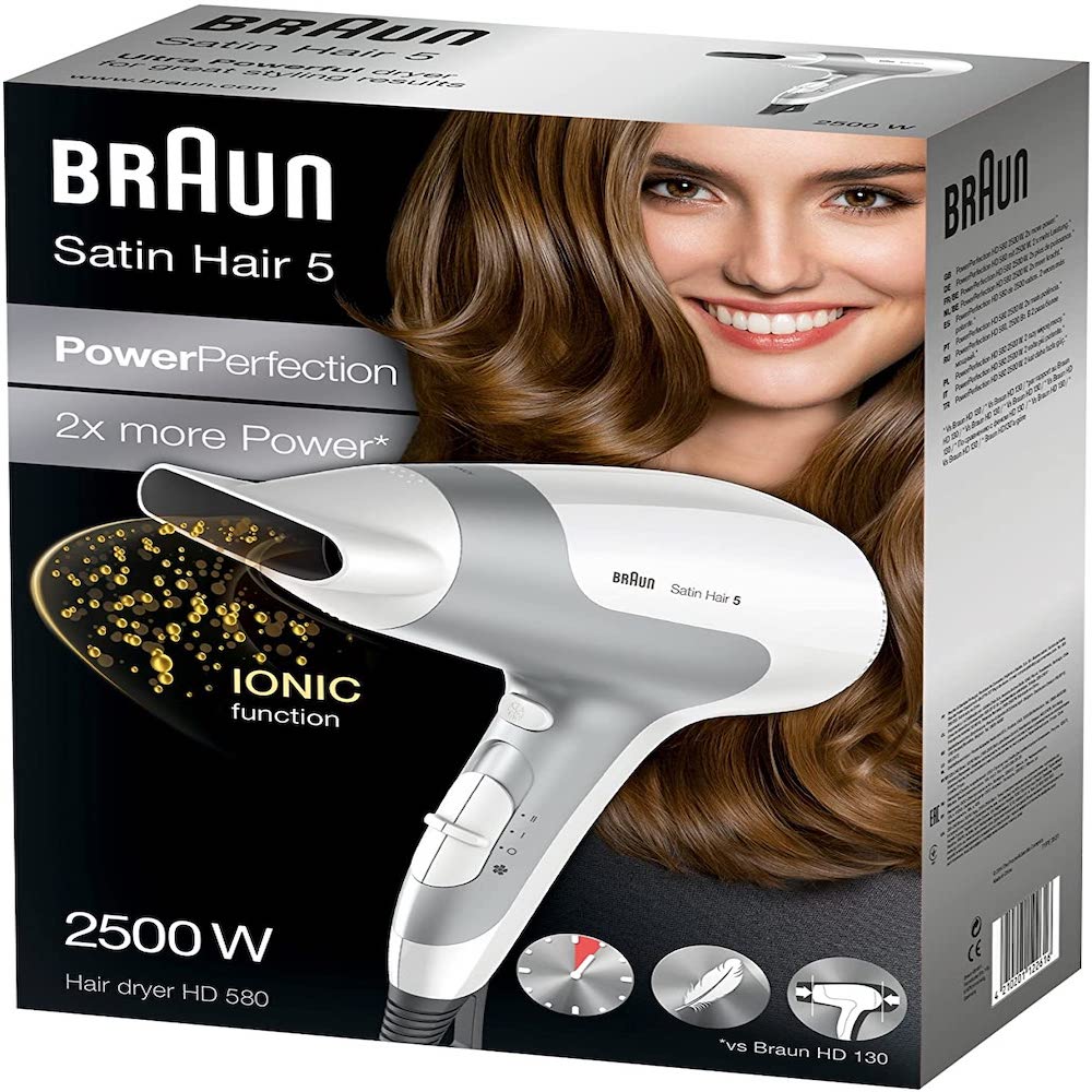 BRAUN Satin Hair 5 PowerPerfection Dryer HD580  - Digitrolley  Online Store Bahrain
